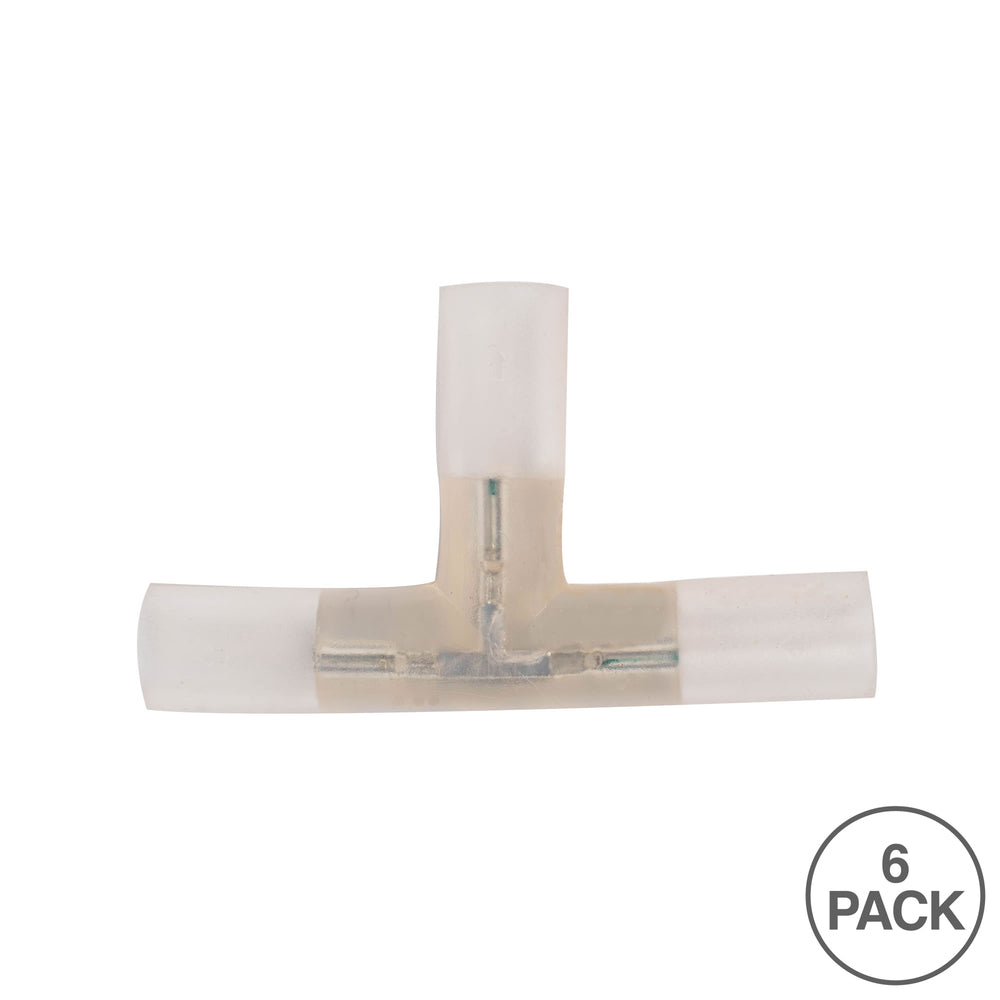 Vickerman .5 Rope Light T-Connector PVC 6/Bag - Cheap-Us
