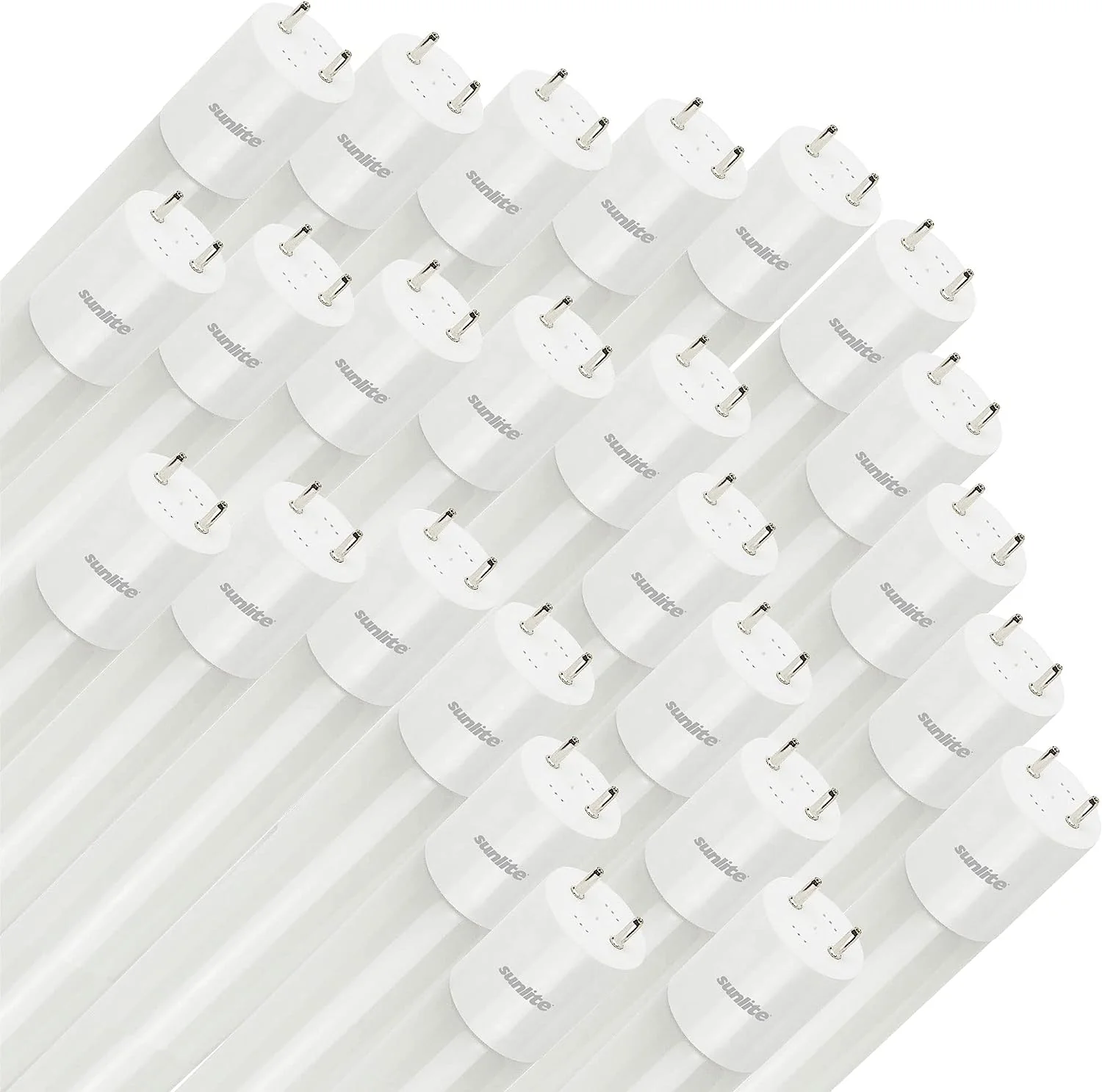 Sunlite 88424 LED T8 Ballast Bypass Light Tube (Type B) 4 Foot, 17W (F32T8 Equal), 2100 Lm, Medium G13 Base, Frosted, Dual End Connection, UL Listed, 3000K Warm White, 25 Count - Cheap-Us