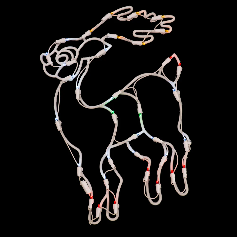 Vickerman 17 Reindeer Wire Silhouette with 35 LED Lights- 2 Pack - Cheap-Us