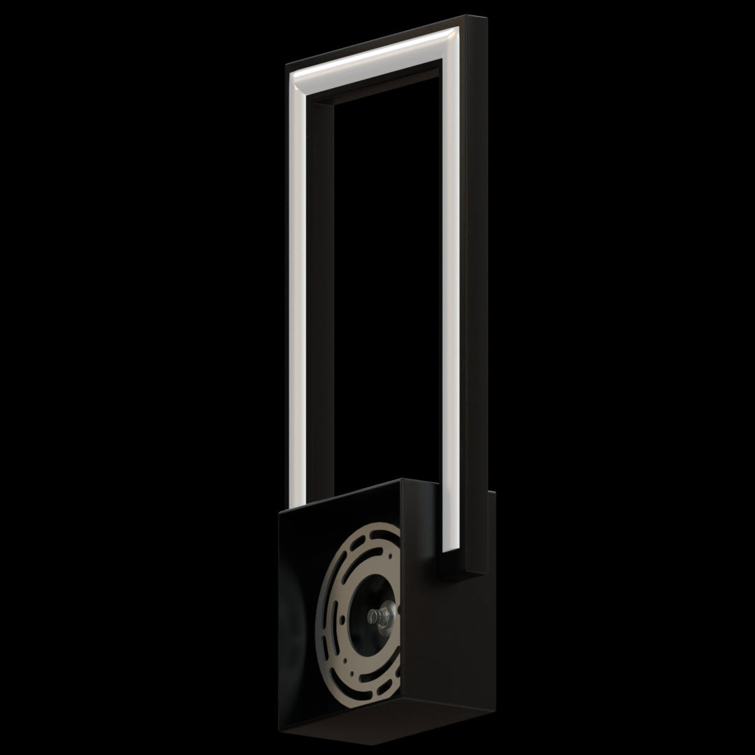 Catola LED Modern Geometric Rectangle Outdoor Wall Sconce Black - Cheap-Us