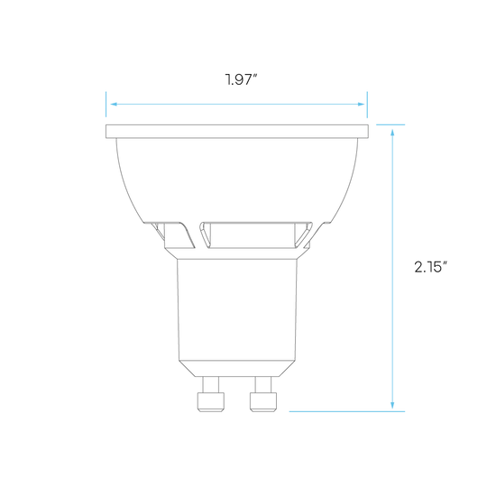 Luxrite LED MR16 Reflector Light Bulb, GU10 Base, 6.5W, 2700K - Warm White, 500 Lumens, 80 CRI, White Finish, Dimmable, Pack of 7 (LR21500) - Cheap-Us