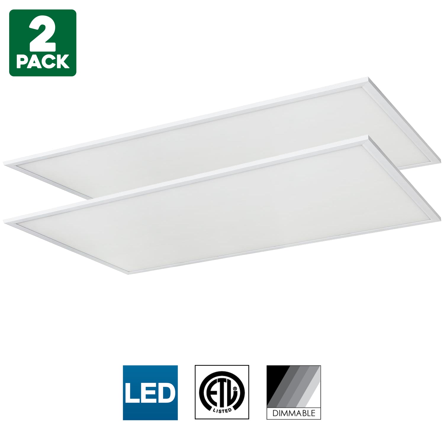 Sunlite LED Light Panel, 1x2 Foot, 24 Watt, 3500K Warm White, 1920 Lumens, Dimmable, 50000 Hours Average Life Span - Cheap-Us