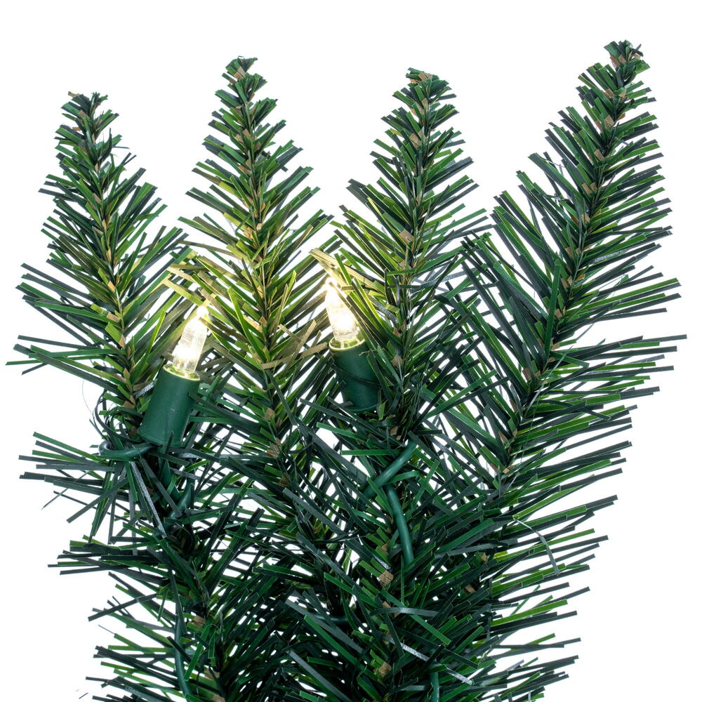 Vickerman 9' Camdon Fir Artificial Christmas Garland with Warm White LED Mini Lights - Cheap-Us