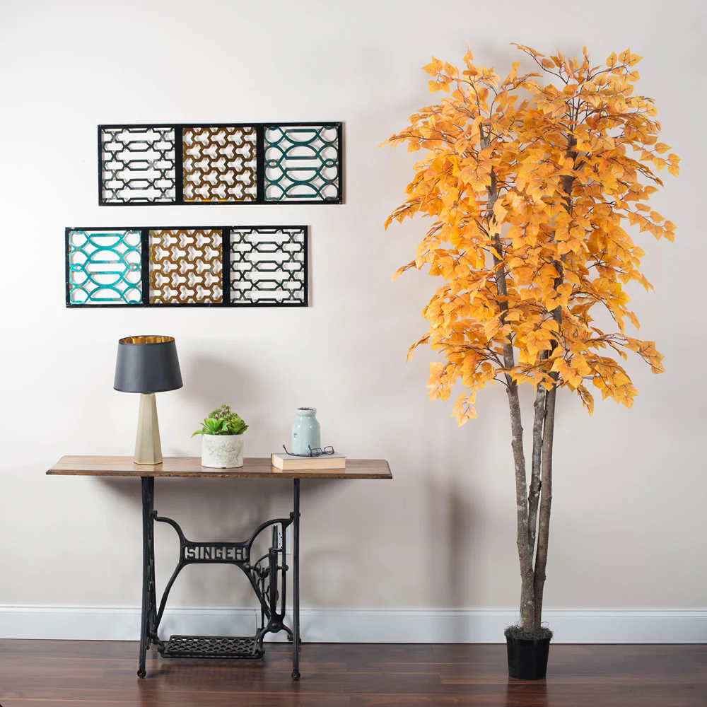 Vickerman 6' Artificial Silver Maple Executive Rattan Basket. - Cheap-Us