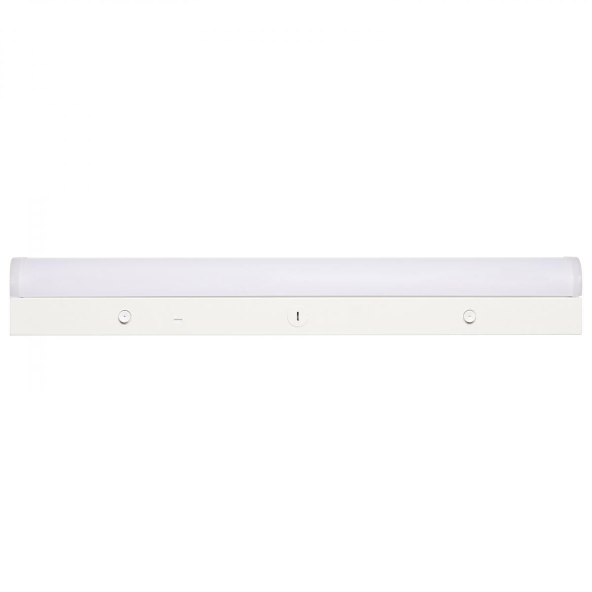 65-1700 2' LINEAR STRIP W/SENSOR 2 ft. LED; 20 Watt Linear Strip Light; CCT Selectable; White Finish; 120-277 Volt; Microwave Sensor - Cheap-Us