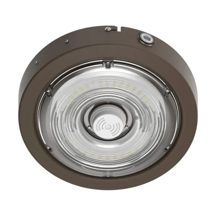 Westgate  Builder Series Indoor Round Canopy Light Selectable 30/40/50W 30/40/50K Sensor Ready With Em, Brz, Outdoor Lighting, 30W/40W/50W, 135 Lumens/W,  30K/40K/50K - Cheap-Us