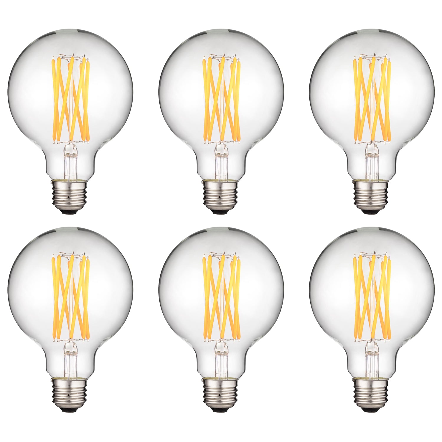 Sunlite LED Vintage G30 Globe 8W Light Bulb Medium (E26) Base, Warm White - Cheap-Us