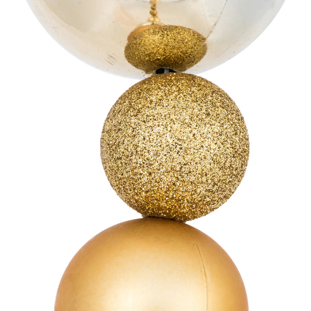 Vickerman 9' Gold Assorted Christmas Ball Ornament Garland - Cheap-Us