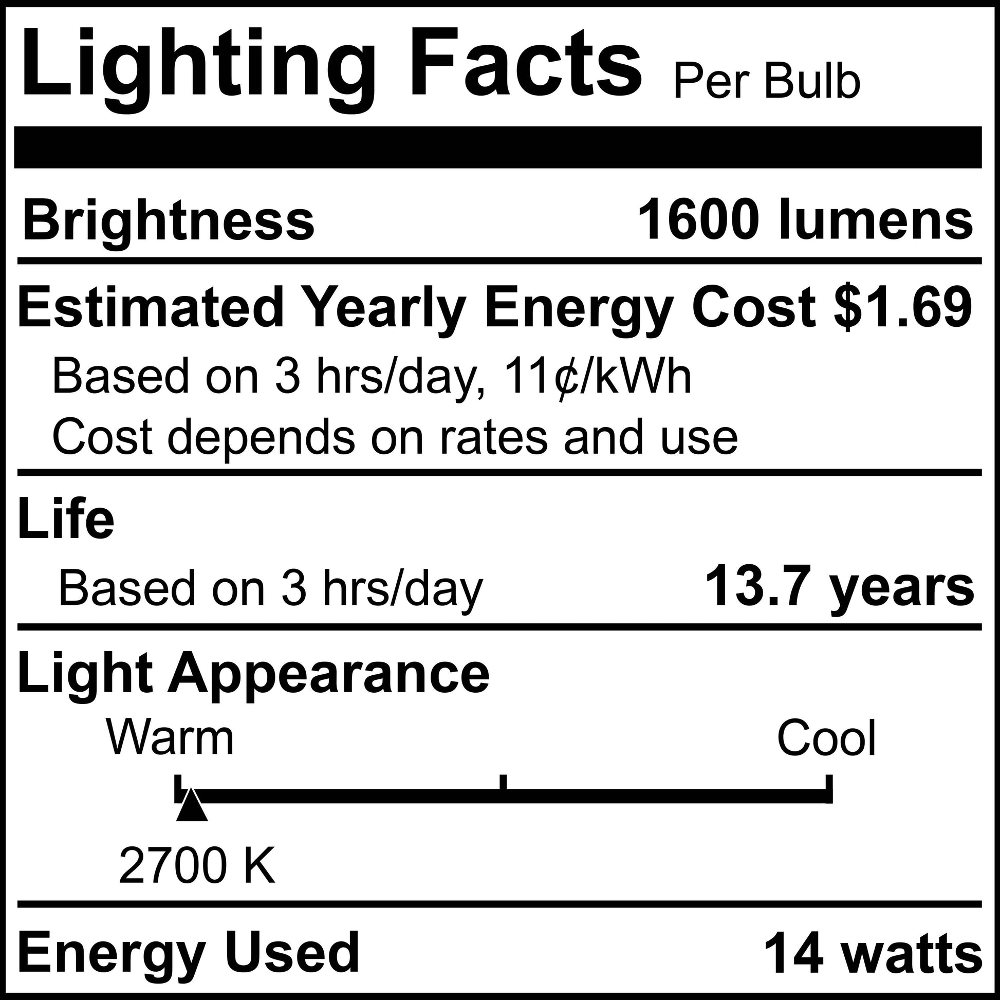 BULBRITE 14W LED A19 2700K FILAMENT CLEAR E26 FULLY COMPATIBLE DIMMING-4PK - Cheap-Us
