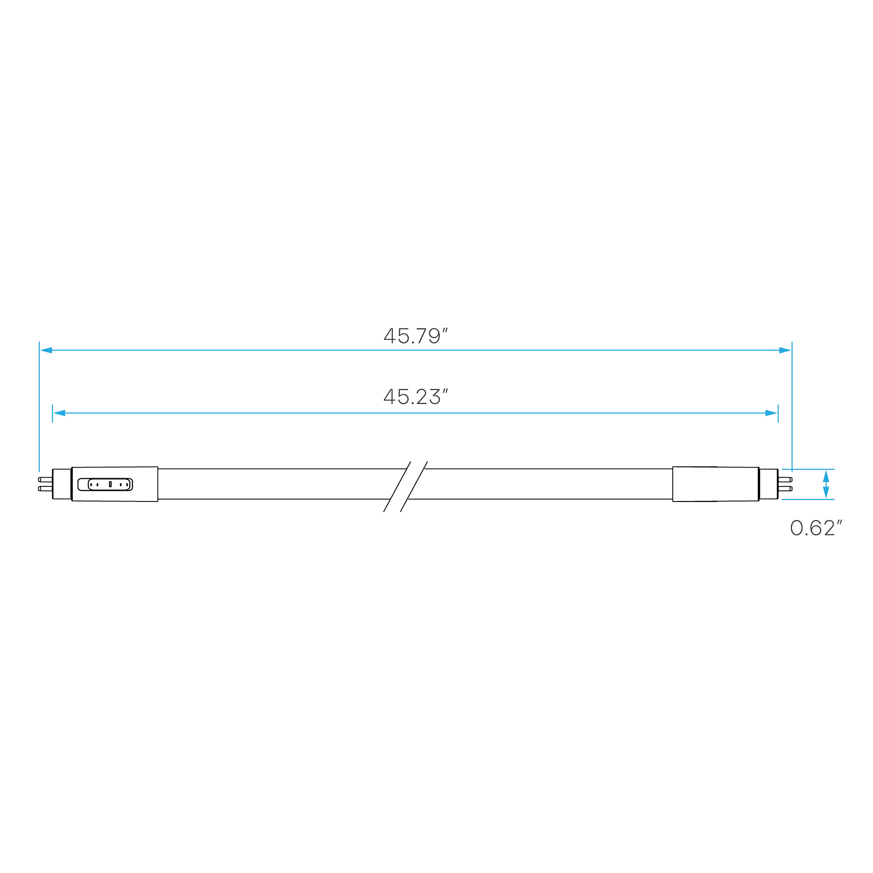 Luxrite 4FT T5 LED Tube Lights, 24W 120v, Type B, Single and Double End Powered, Ballast Bypass, 4 CCT Selectable 3500K/4000K/5000K/6500K (LR34154) - Cheap-Us