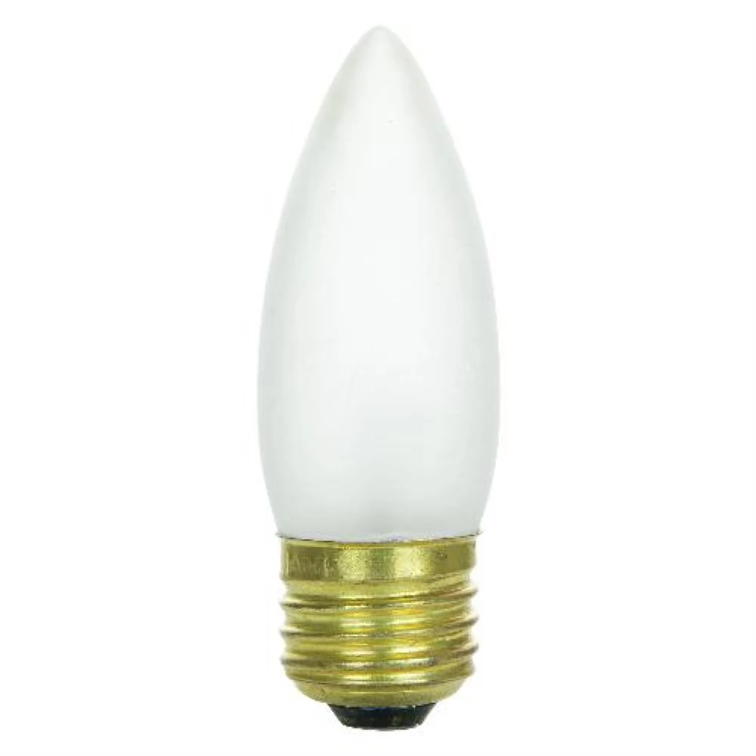 Sunlite Incandescent 25 Watt Torpedo Tip Chandelier 178 Lumens Medium Base Frost Light Bulb - Cheap-Us