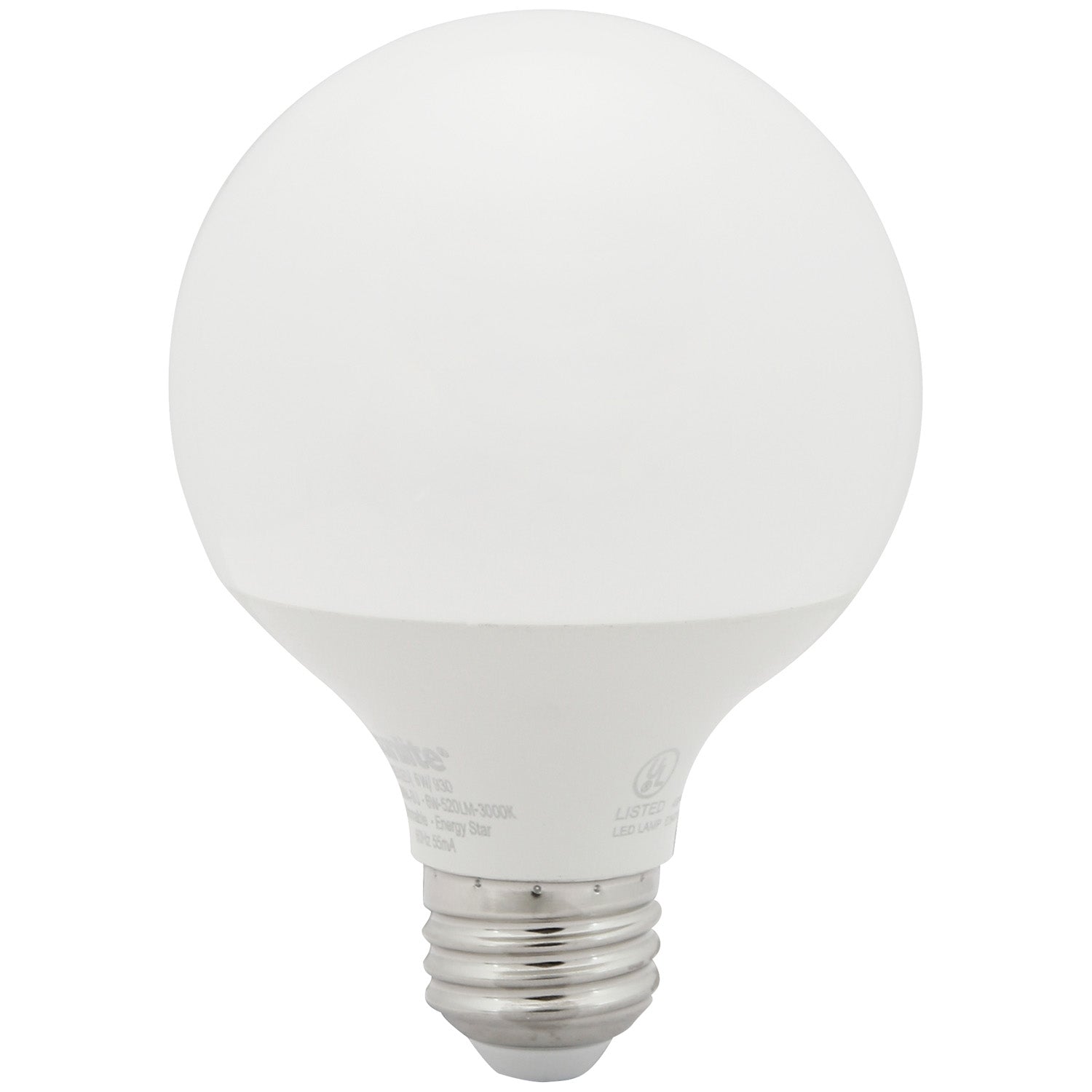 G25/LED/6W/930 Frosted E26 Base 120V 90CRI 3000K Dimmable Energy Star - Cheap-Us