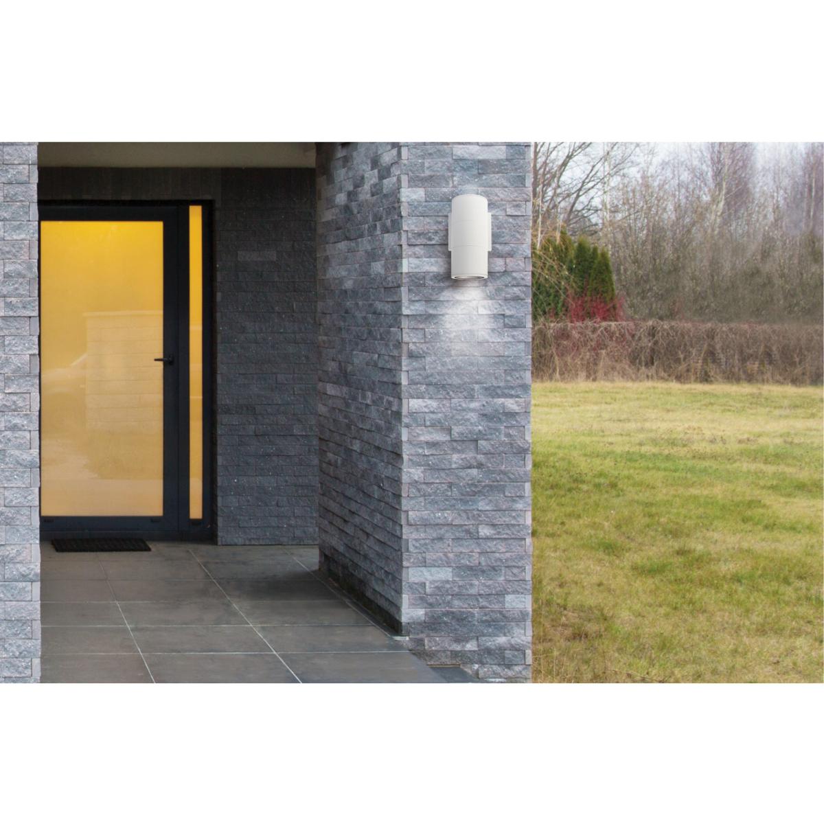 Satco Nuvo 1-Light LED Small/Large Up Or Down Sconce Fixture White/Black/Bronze Finish, 10W, 120/277V, 3000K - Cheap-Us