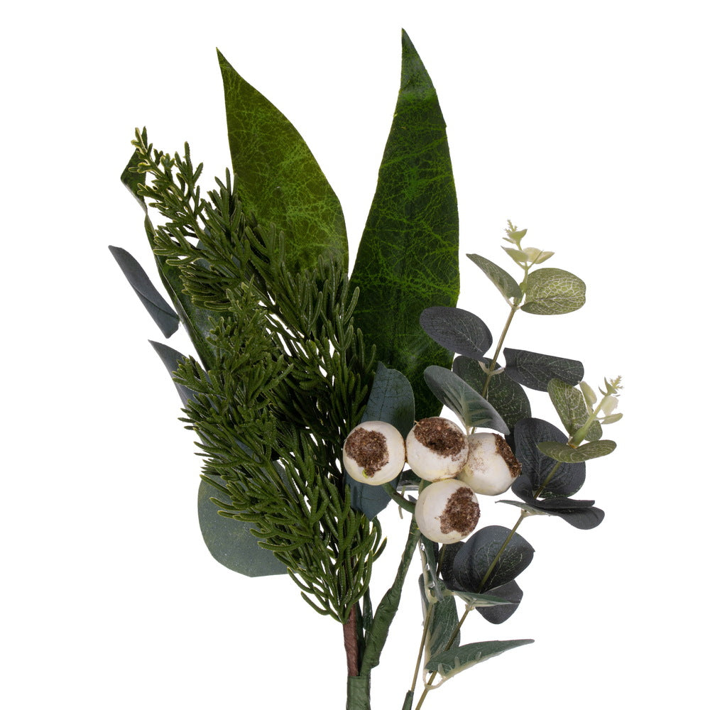 Vickerman 6' Green Artificial Eucalyptus Berry Garland. - Cheap-Us