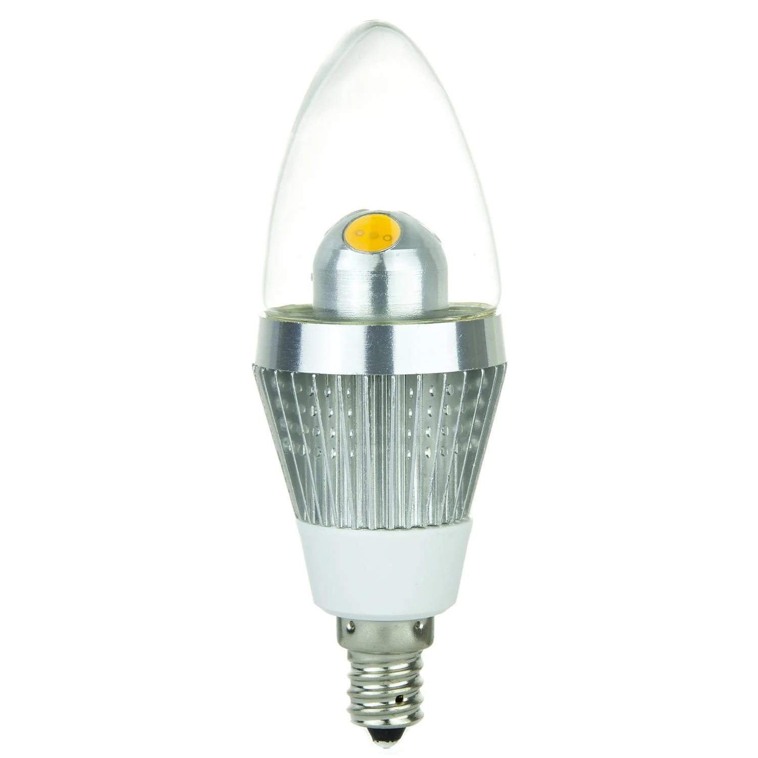 Torpedo Tip Chandelier, 260 Lumens, Candelabra Base, Warm White - Cheap-Us