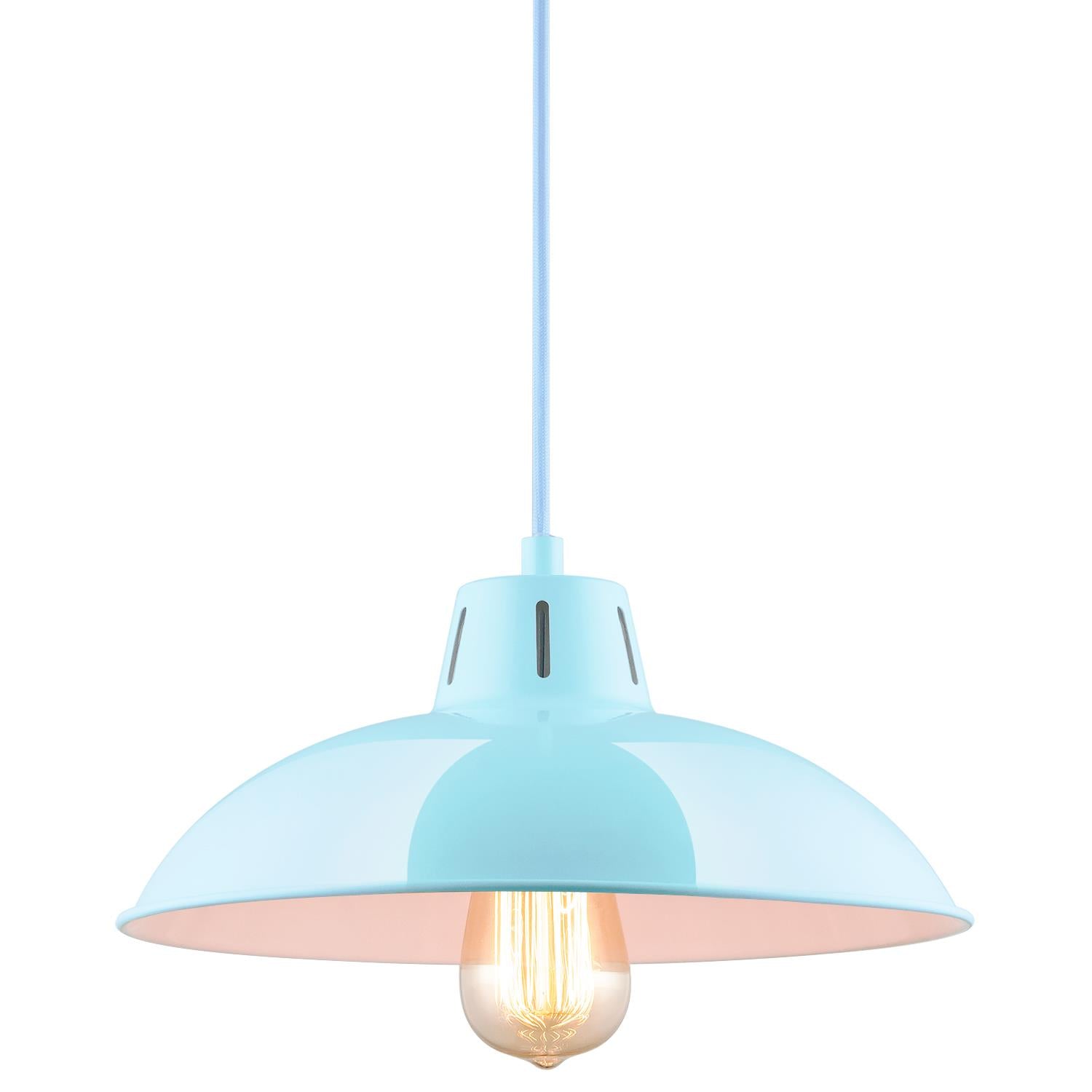 Sunlite CF/PD/V/BB Baby Blue Vega Residential Ceiling Pendant Light Fixtures With Medium (E26) Base - Cheap-Us
