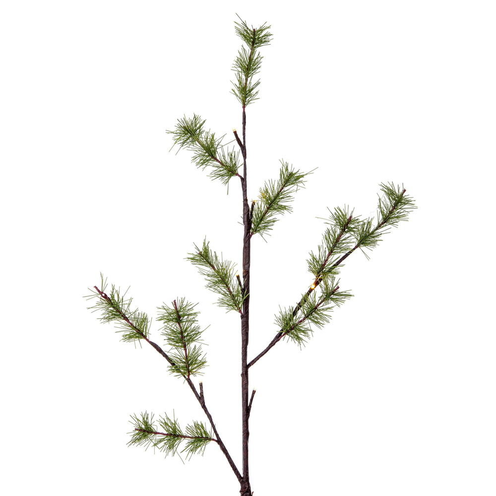 Vickerman 7' Green Mini Pine Twig Tree Warm White 3mm Wide Angle LED lights. - Cheap-Us