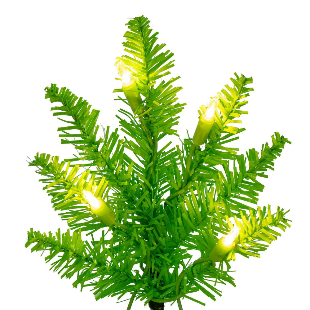 Vickerman 3' Lime Fir Artificial Christmas Tree Lime  Dura-lit LED Lights - Cheap-Us