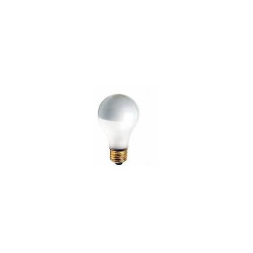 Bulbrite 100A21F/SB 100 Watt Incandescent Half Chrome A21 Bulb, Medium Base, Silver Bowl Frost - Cheap-Us