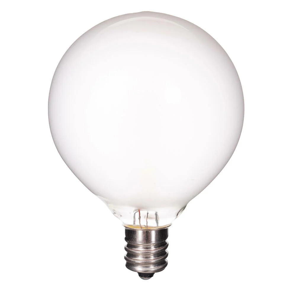 Vickerman White LED G50-E12 Filament Glass Replacement Bulbs 10/Box - Cheap-Us