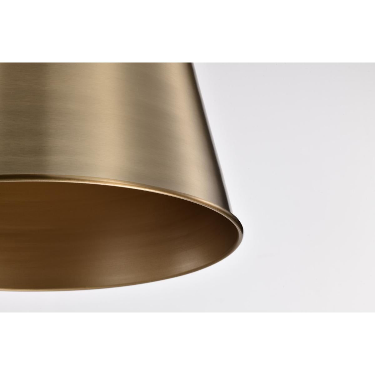 60-7938 ALEXIS 1LT LG PENDANT Alexis 1 Light Large Pendant; Burnished Brass and Gold Finish - Cheap-Us