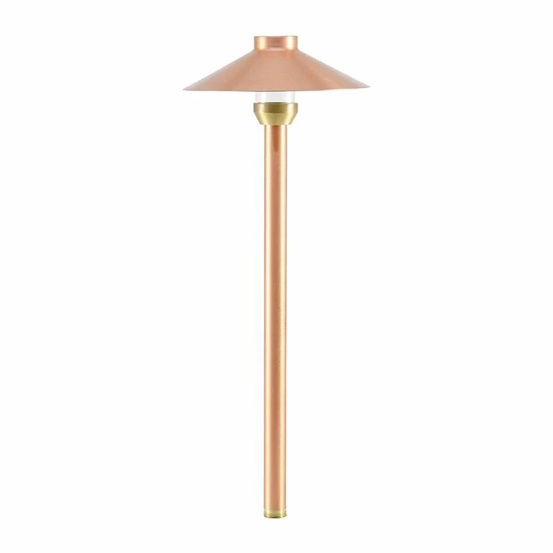 Westgate Area Light, Copper, Bi Pin 12V/20W Nc, Copper Shade 19' Height, Landscape Lighting , 3W, 200 Lumens, 3000K, Copper Finish - Cheap-Us