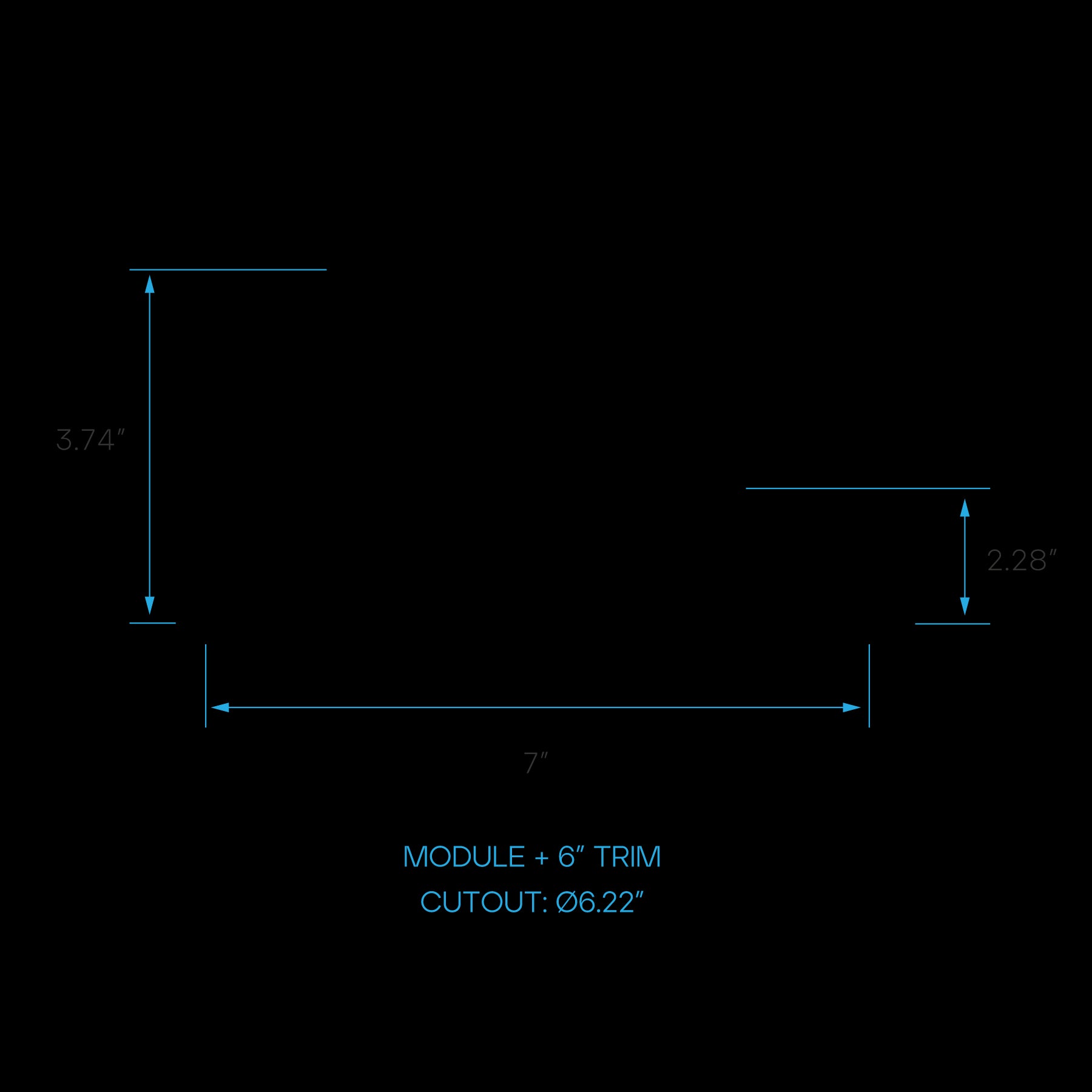Luxrite 6 Inch Round Trim Replacement - White Finish (LR24993) - Cheap-Us