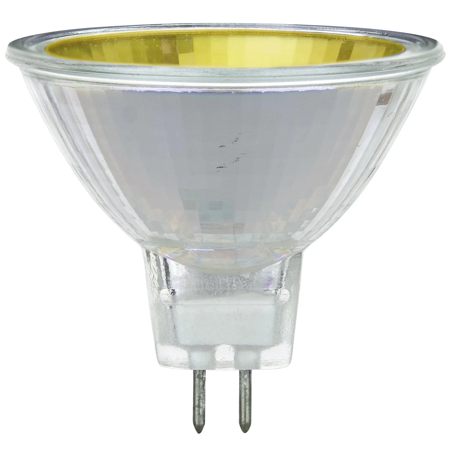Sunlite 50MR16/NSP/12V/B Color MR16 12° Narrow Spot Halogen Light Bulb, 50-Watt, 12-Volt, GU5.3 2-Pin Base, Cover Glass, Dimmable, 2,000 Hour Life Span, Yellow (24 Pack) - Cheap-Us