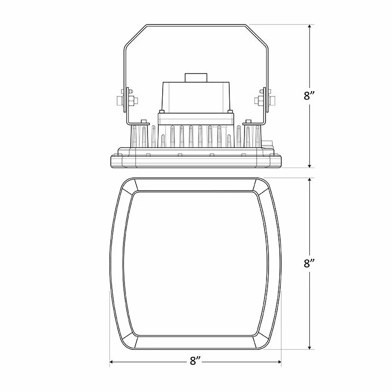 Westgate C1D2 Haz. Loc. Square Flood 120-277V 30W 50K Gray, Outdoor Lighting, 30W, 4200 Lumens, 5000K, Gray Finish - Cheap-Us