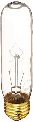 Bulbrite 25T10C 25 Watt Incandescent Showcase/Aquarium/Display T10 Tubular Bulb, Medium Base, Clear - Cheap-Us