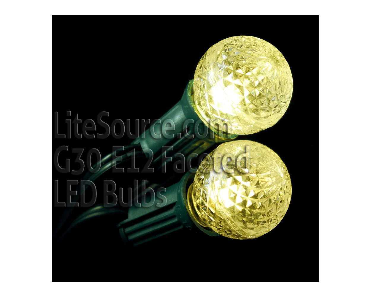 Lite Source G30 Sun Warm White LED Replacement Bulbs Candelabra E12 Faceted Style - (25 Pack) - Cheap-Us