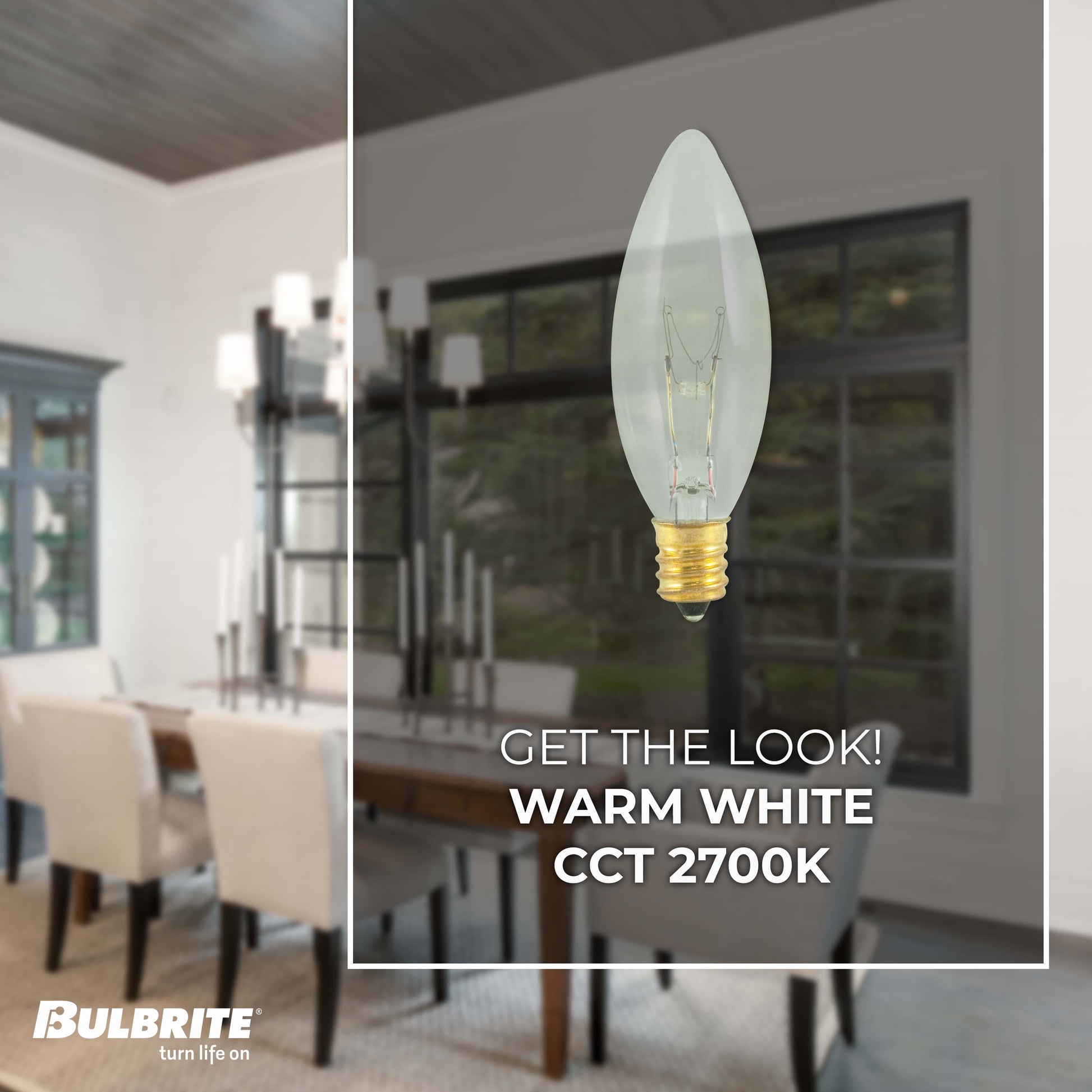 Bulbrite Torpedo 25mm, 15 Watt Dimmable B8 Incandescent Light Bulbs with E12 Candelabra Base, Clear, Pack of 50 - Cheap-Us
