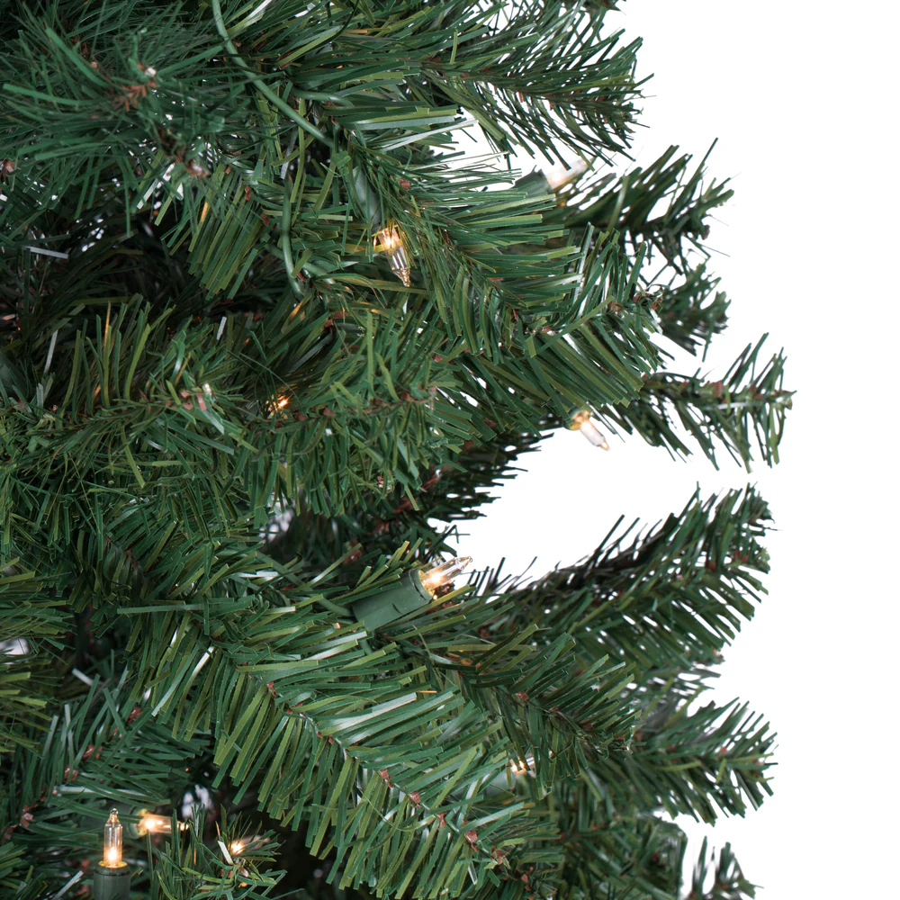 Vickerman 5.5' Salem Pencil Pine Artificial Christmas Tree Warm White LED Dura-lit Lights - Cheap-Us