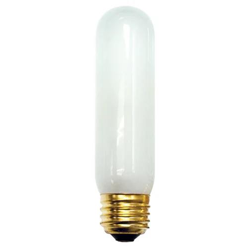 Bulbrite 25T10F/HO 25 Watt Incandescent High Output Showcase/Aquarium/Display T10 Tubular Bulb, Medium Base, Frost - Cheap-Us