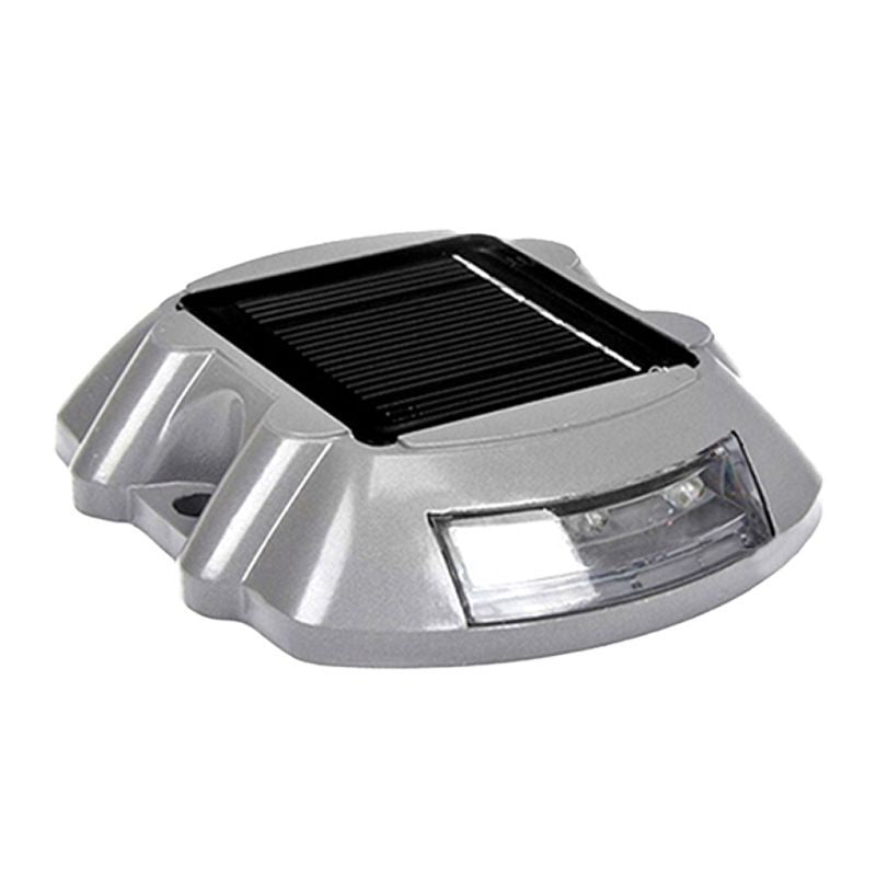 Westgate 50 Lumens Solar Stud For Path And Roadways Constant Entire Night 20-Ton Weight Cap. 30K, Landscape Lighting , 0.2W, 50 Lumens, 3000K, Grey Finish - Cheap-Us