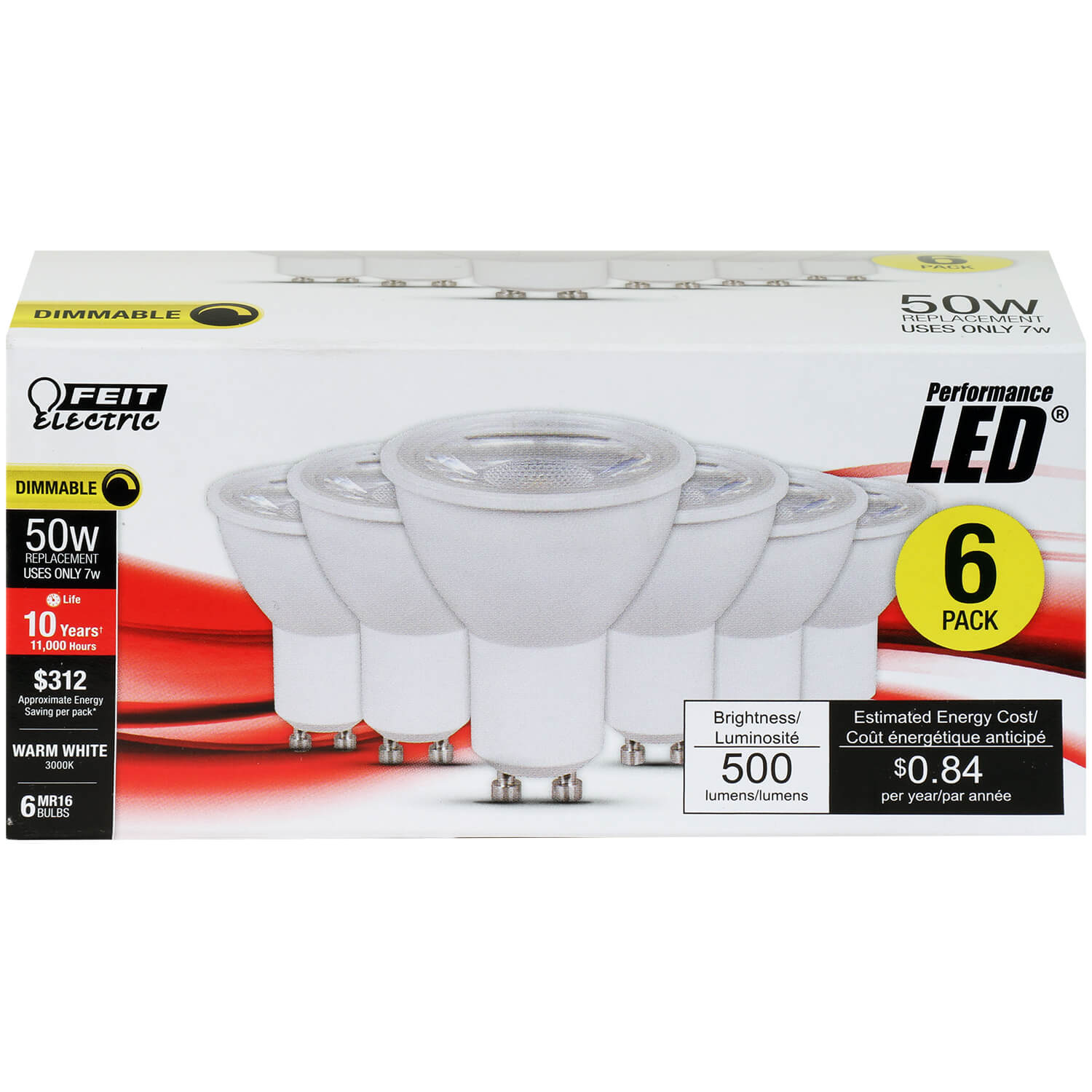 500 Lumens 3000K MR16 Dimmable LED - Cheap-Us