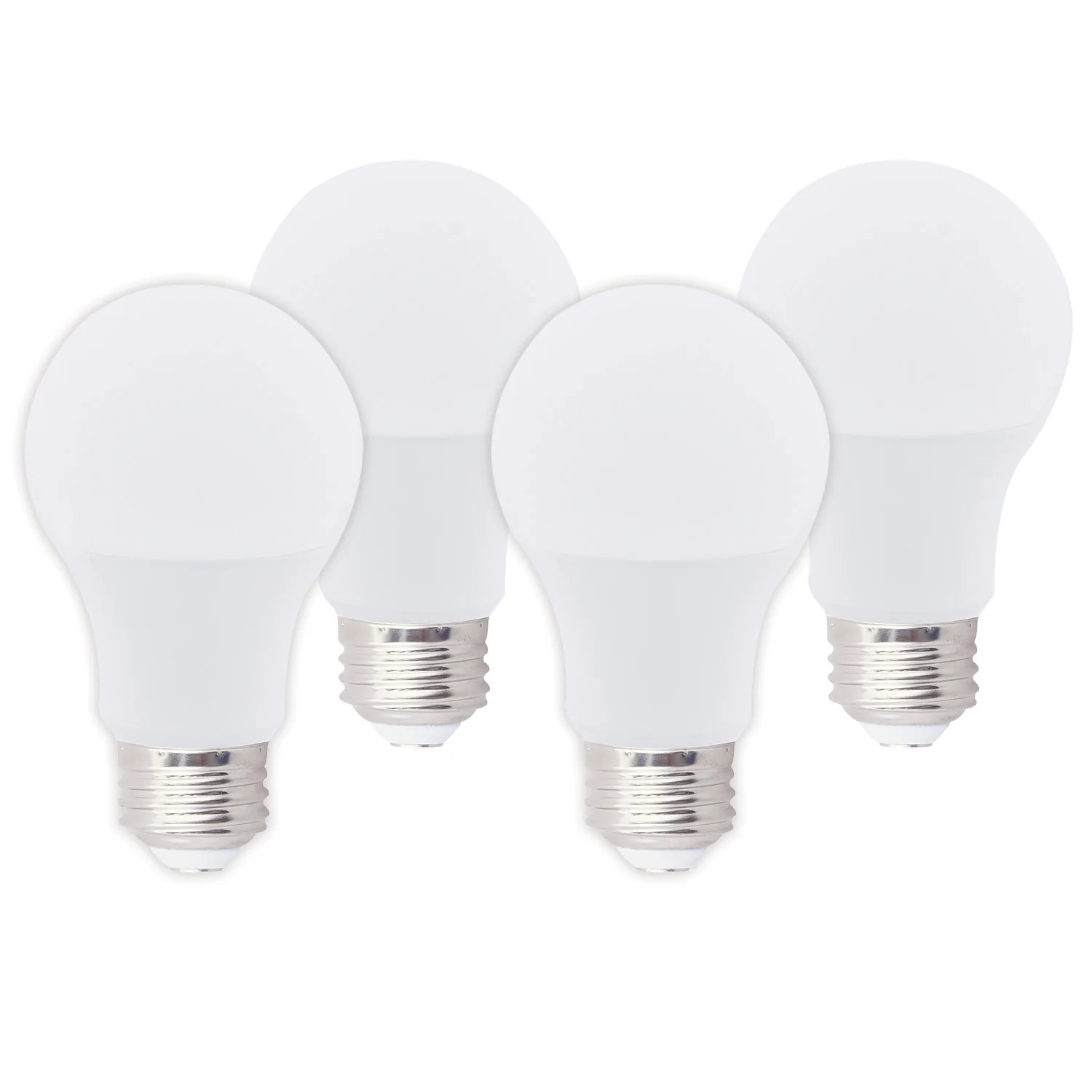 Luxrite LED A19 Light Bulb, E26 - Medium Base, 9W, 5000K - Bright White, 800 Lumens, 80 CRI, Frost Finish, Dimmable, Pack of 4 (LR21428) - Cheap-Us