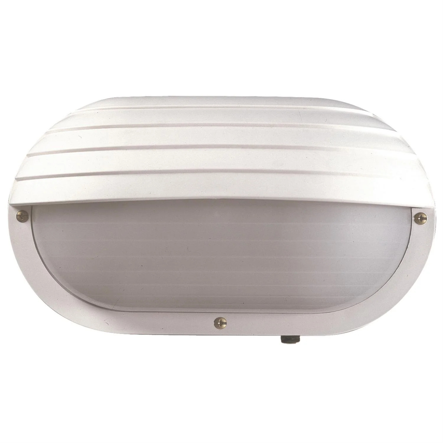 Sunlite Decorative Outdoor Energy Saving Eurostyle Oblong Hooded Fixture, White Finish, Frosted Lens - Cheap-Us