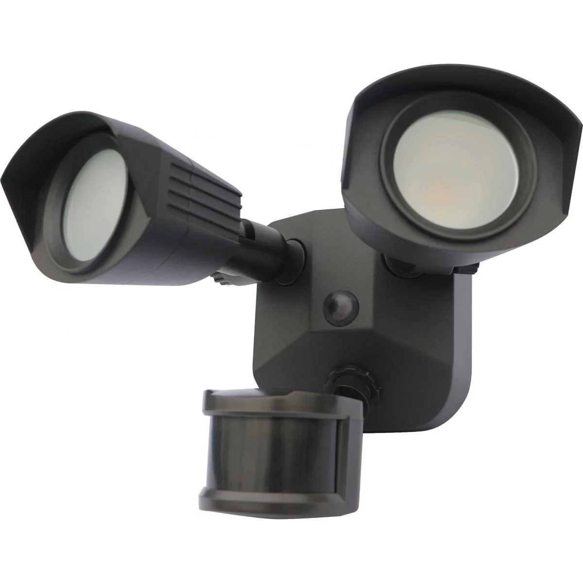 65-213 LED DUAL HEAD SECURITY LIGHT LED Security Light - Dual Head - Bronze Finish - 3000K - with Motion Sensor - 120V - Cheap-Us