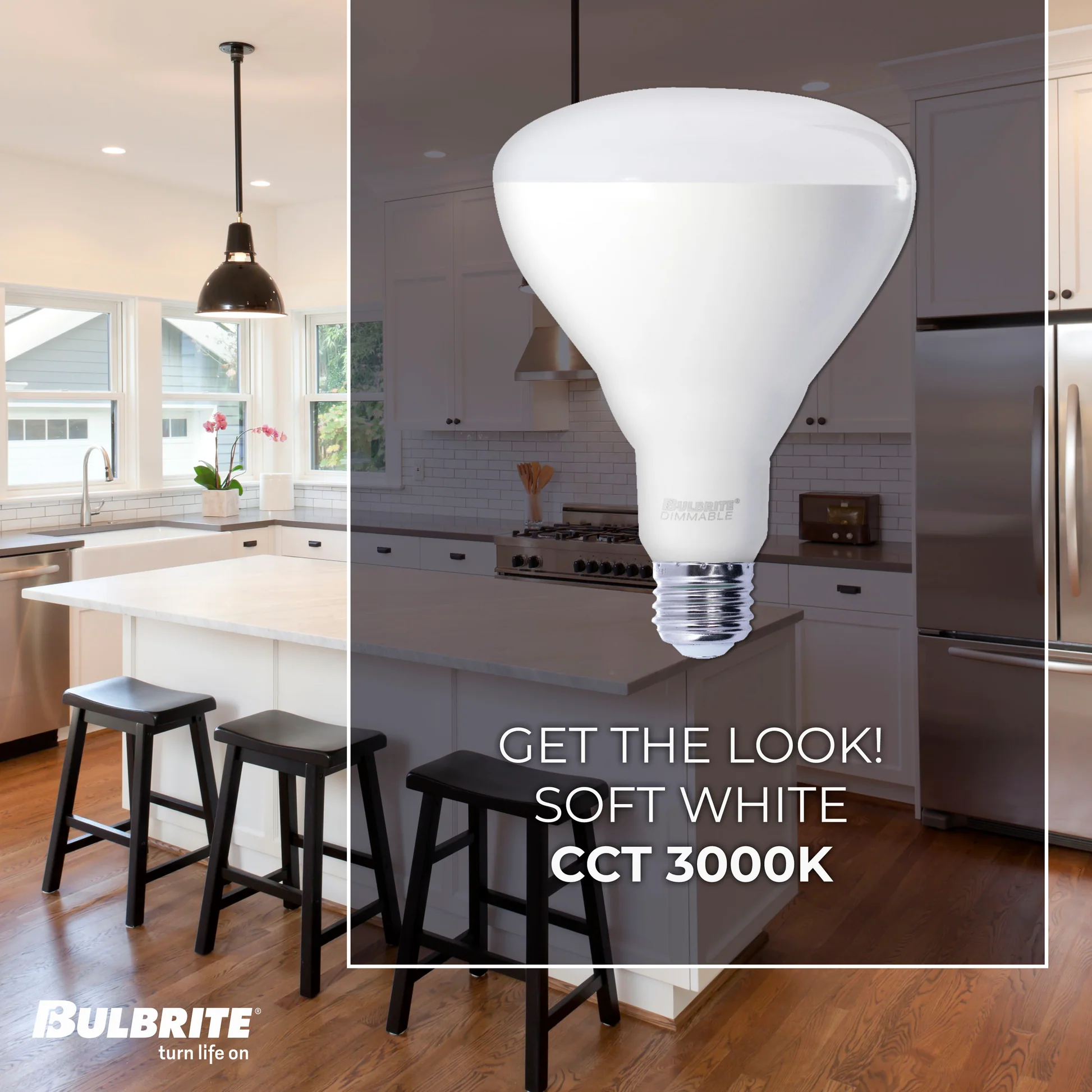 BULBRITE 15W LED BR40 3000K E26 120V-4PK - Cheap-Us