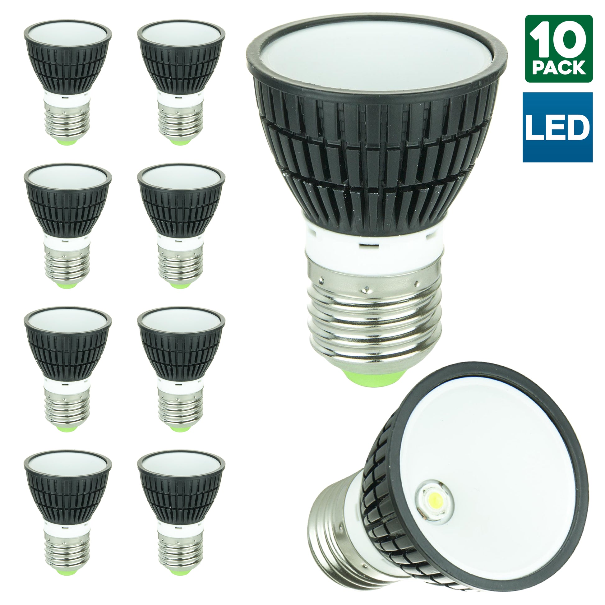 MR16 Mini Reflector, 110 Lumens, Medium Base, Warm White - Cheap-Us