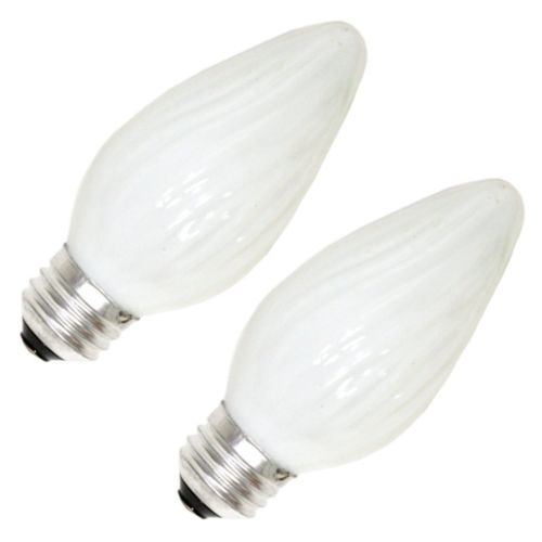 Sylvania 13820 - 25F/W/BL/2PK 120V F15 Decor Flame Tip Light Bulb - Cheap-Us
