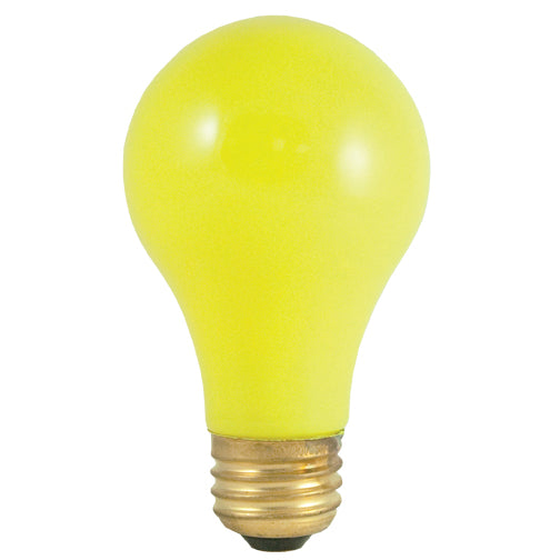Bulbrite 25A/CY 25 Watt Incandescent A19 Party Bulb, Medium Base, Ceramic Yellow - Cheap-Us