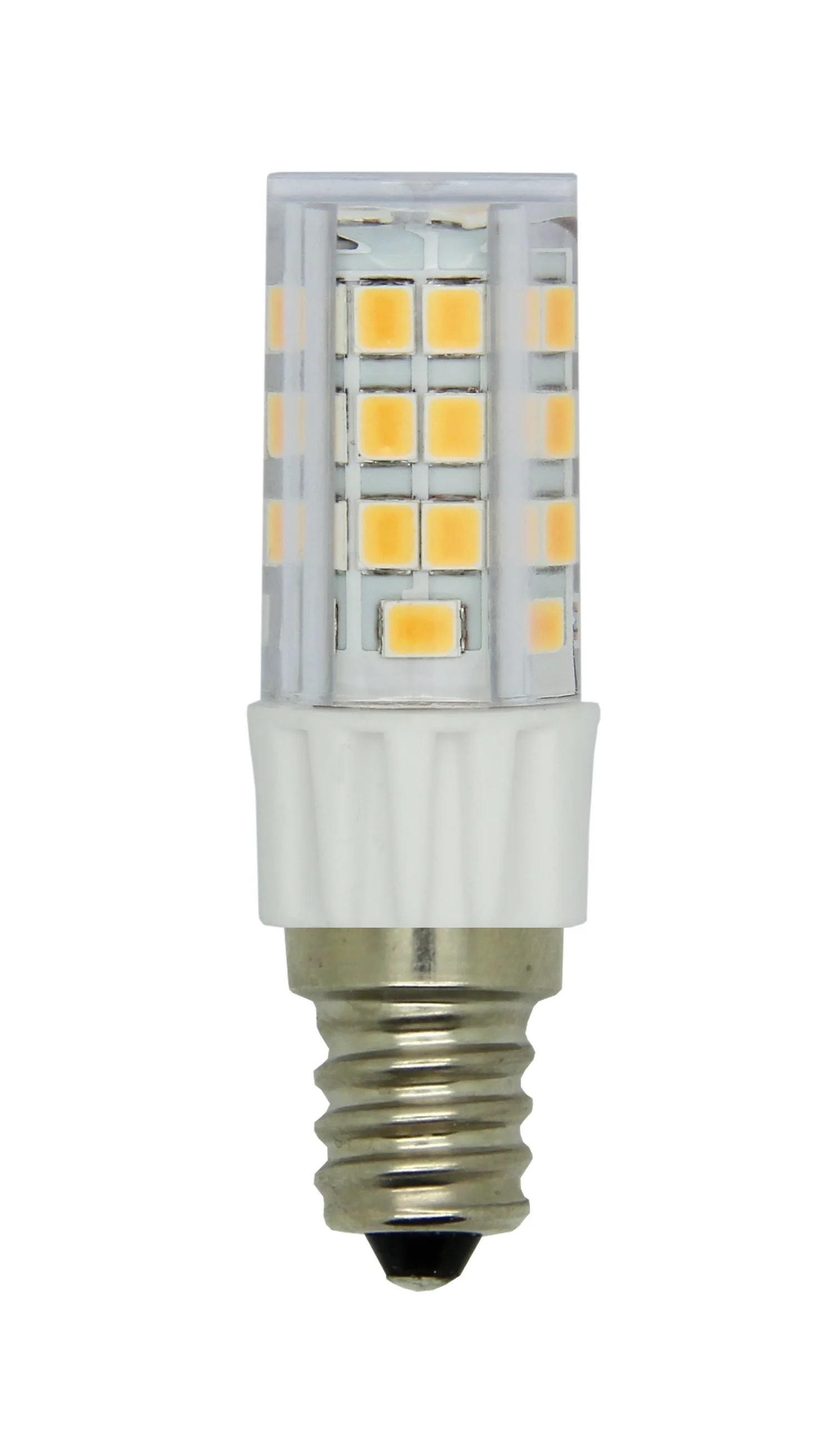 Luxrite T4 LED  Light Bulb, 4.2W, 500 Lumens, 120V, 3000K - Soft White, Clear Finish, 80 CRI (LR24650) - Cheap-Us