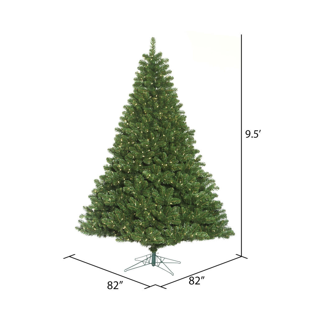 Vickerman 9' Oregon Fir Artificial Christmas Tree Wide Angle Single Mold Warm White LED Lightss - Cheap-Us