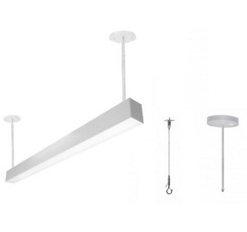 Westgate Suspended Lighting Rod System 48In, Commercial Indoor Lighting, White Finish - Cheap-Us