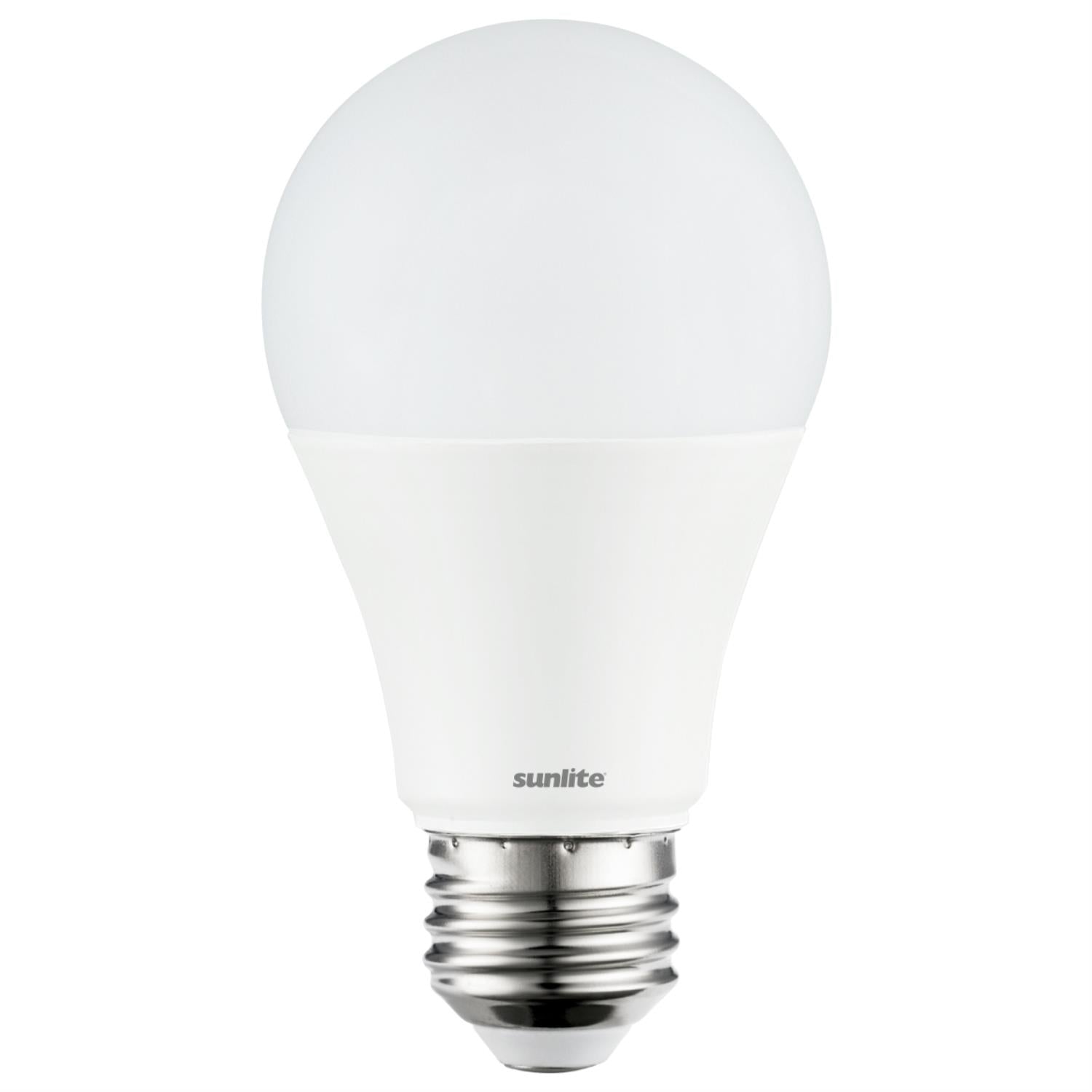 Sunlite 80726-SU LED A19 Household Light Bulbs, 9 Watts (60W Equivalent), 120 Volt, Medium Base (E26), Non-Dimmable, Frost Finish, UL Listed, 50K - Super White 1 Pack - Cheap-Us