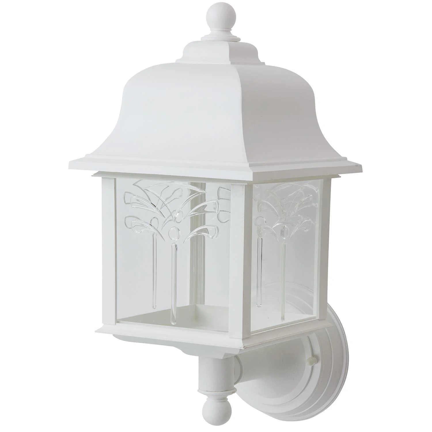 Sunlite Decorative Outdoor Orchid Up Fixture, White Finish, Clear Lens - Cheap-Us