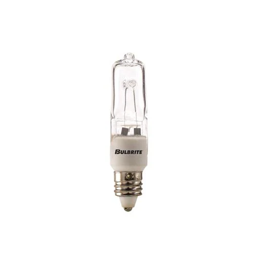 BULBRITE HALOGEN T4 MINI-CANDELABRA SCREW (E11) 50W DIMMABLE LIGHT BULB 2900K/SOFT WHITE 5PK (610050) - Cheap-Us
