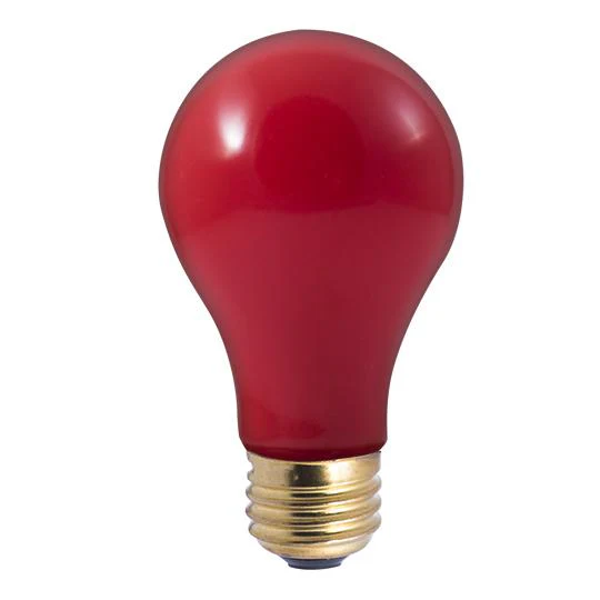 BULBRITE INCANDESCENT A19 MEDIUM SCREW (E26) 40W DIMMABLE LIGHT BULB CERAMIC RED 18PK (106740) - Cheap-Us